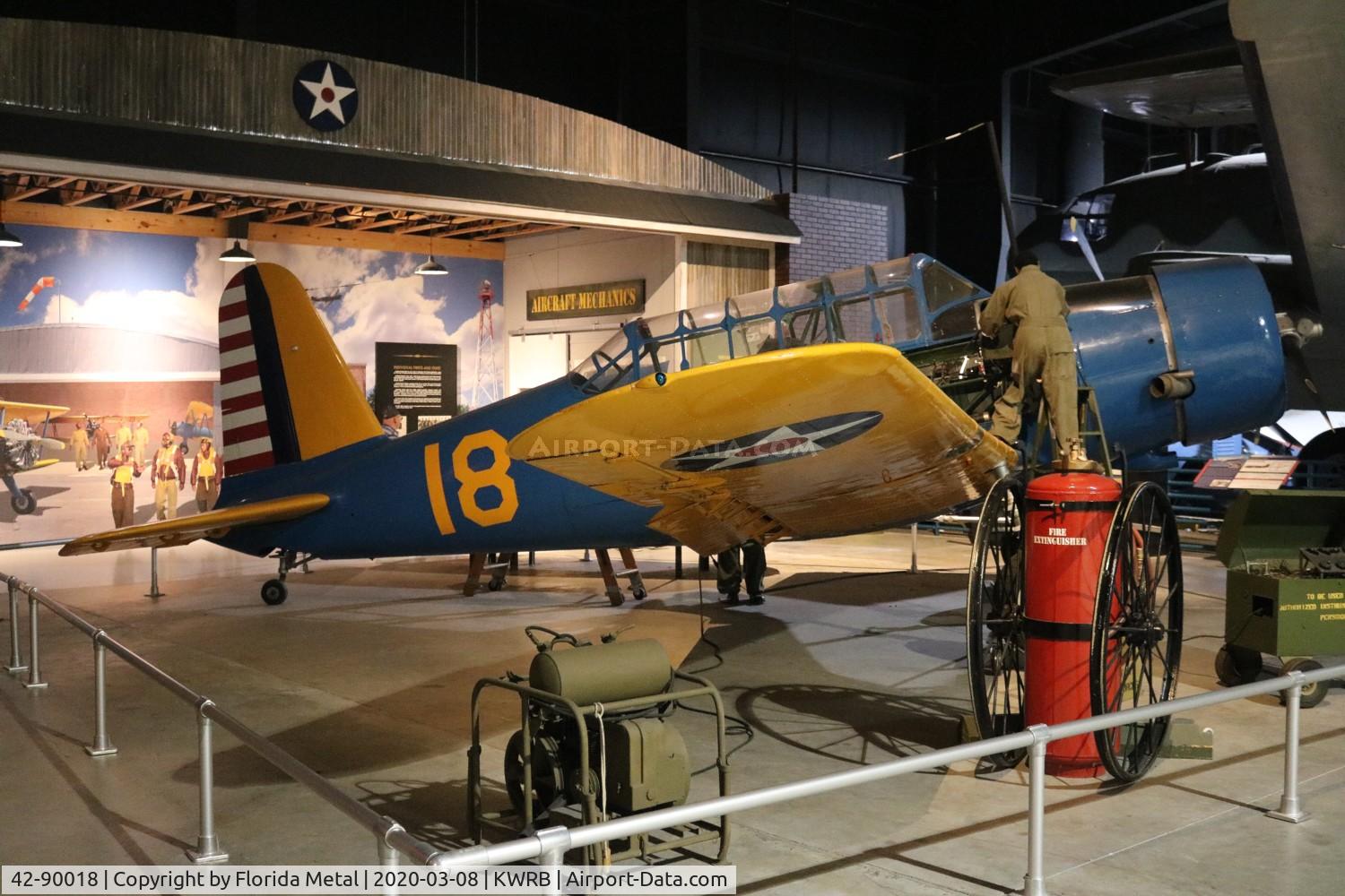 42-90018, 1942 Vultee BT-13B Valiant C/N Not found 42-90018, Warner Robins