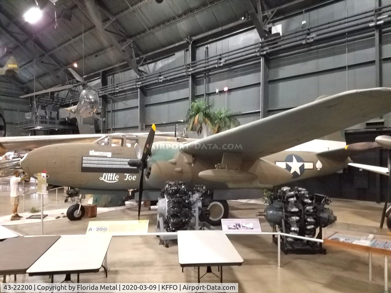 43-22200, 1943 Douglas A-20G Havoc C/N 21847, Air Force Museum 2020