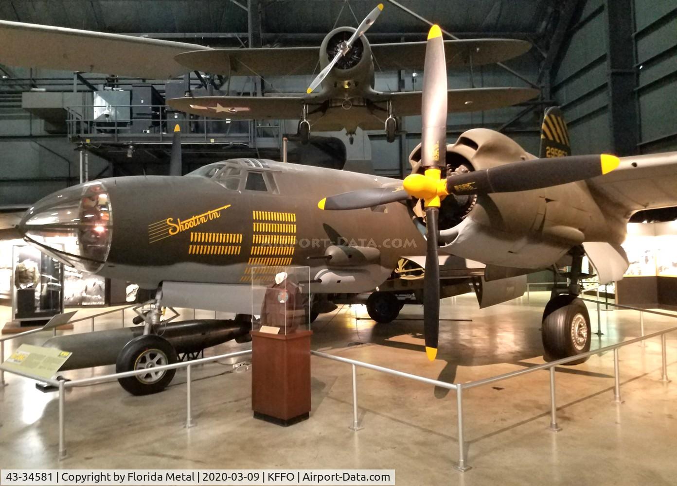 43-34581, 1943 Martin B-26G-11-MA Marauder C/N 8701, Air Force Museum 2020
