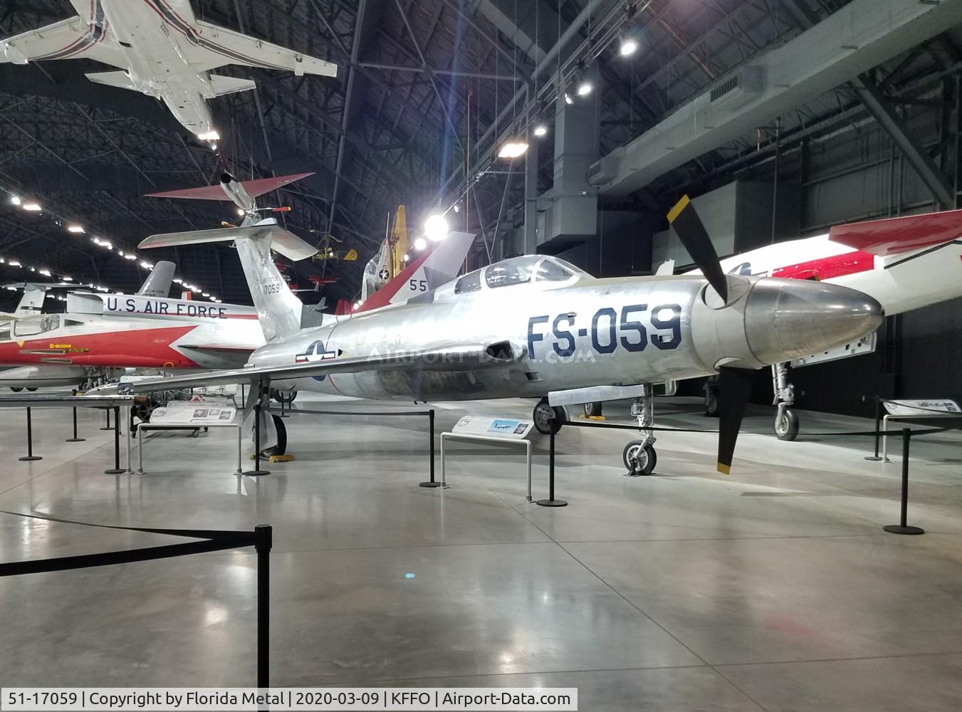 51-17059, 1955 Republic XF-84H Thunderstreak C/N 369, Air Force Museum 2020