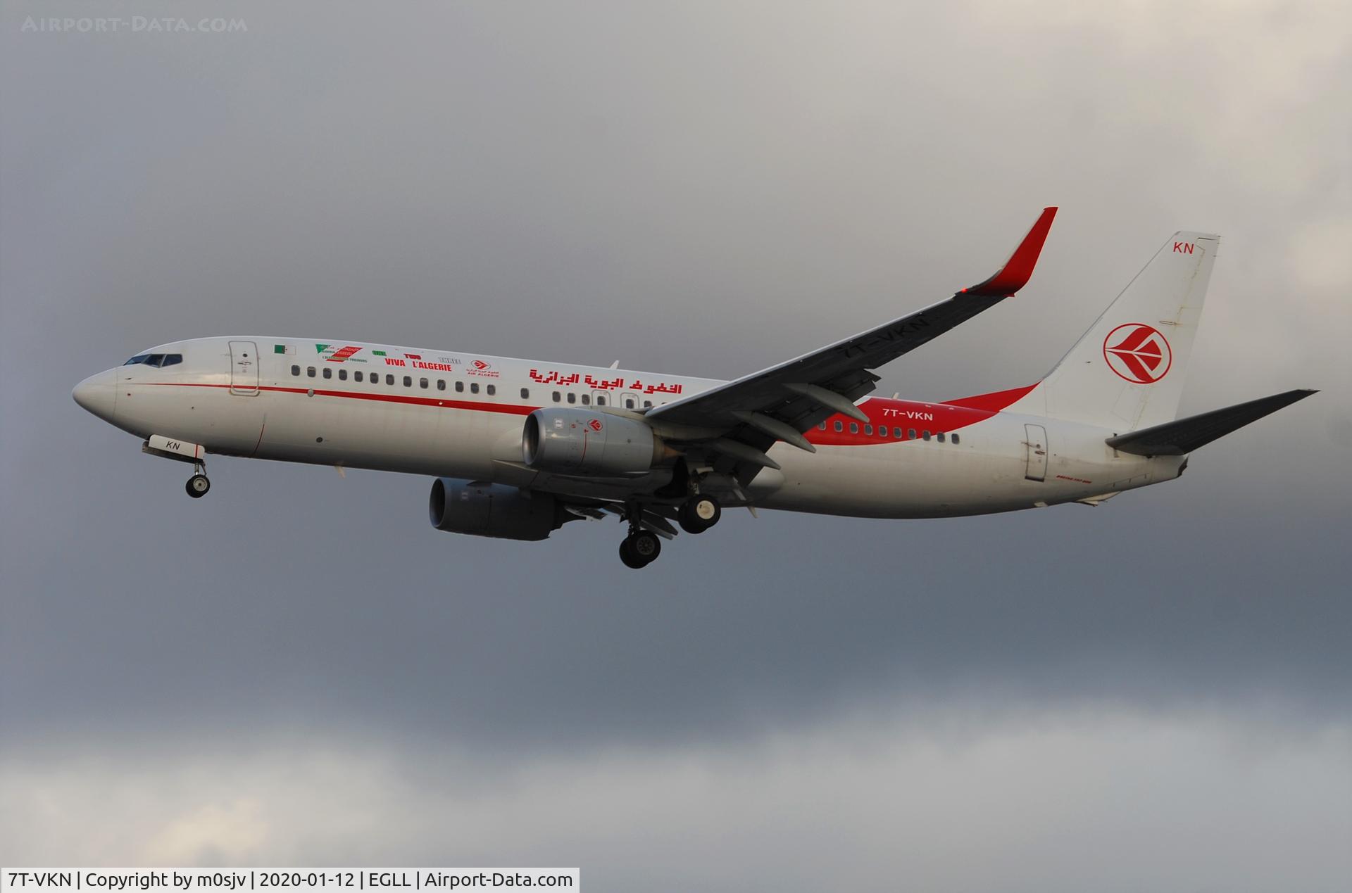 7T-VKN, 2016 Boeing 737-8D6 C/N 60750, Taken on our last visit to Heathrow