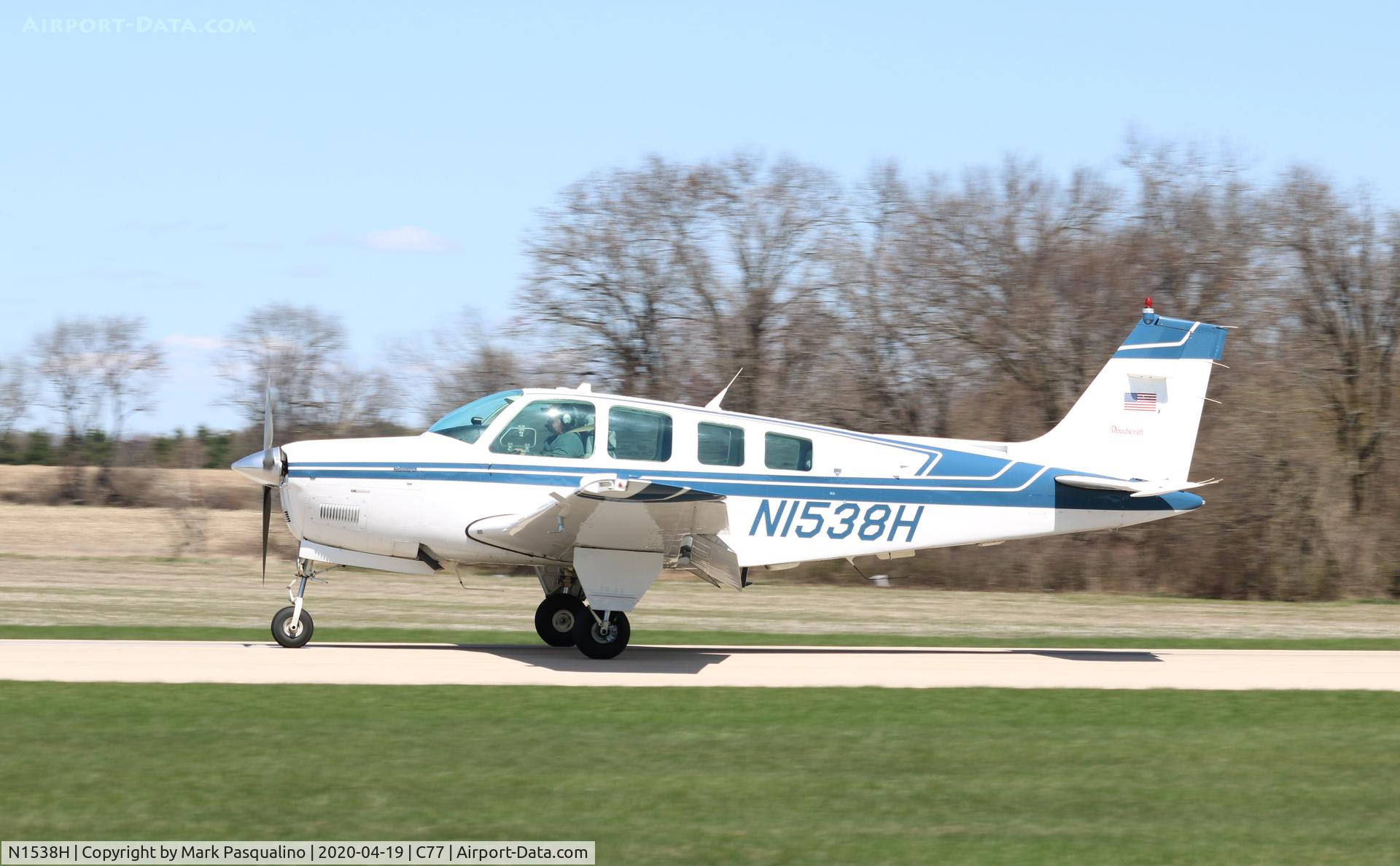 N1538H, 1988 Beech A36 Bonanza 36 C/N E-2451, Beech A36
