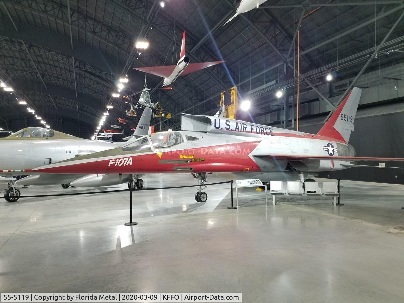 55-5119, 1955 North American F-107A C/N 212-2, Air Force Museum 2020