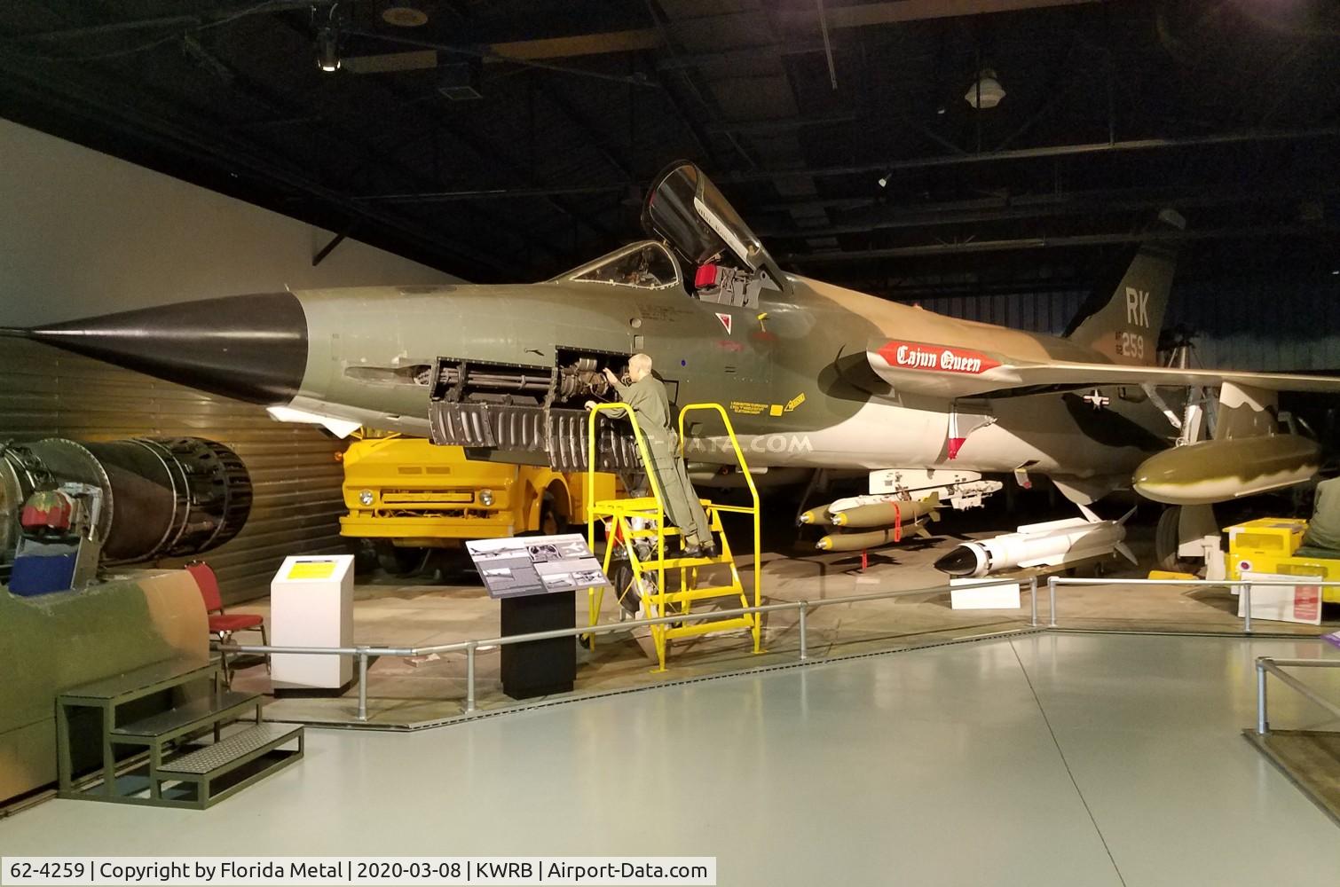 62-4259, 1962 Republic F-105D Thunderchief C/N D458, Warner Robins