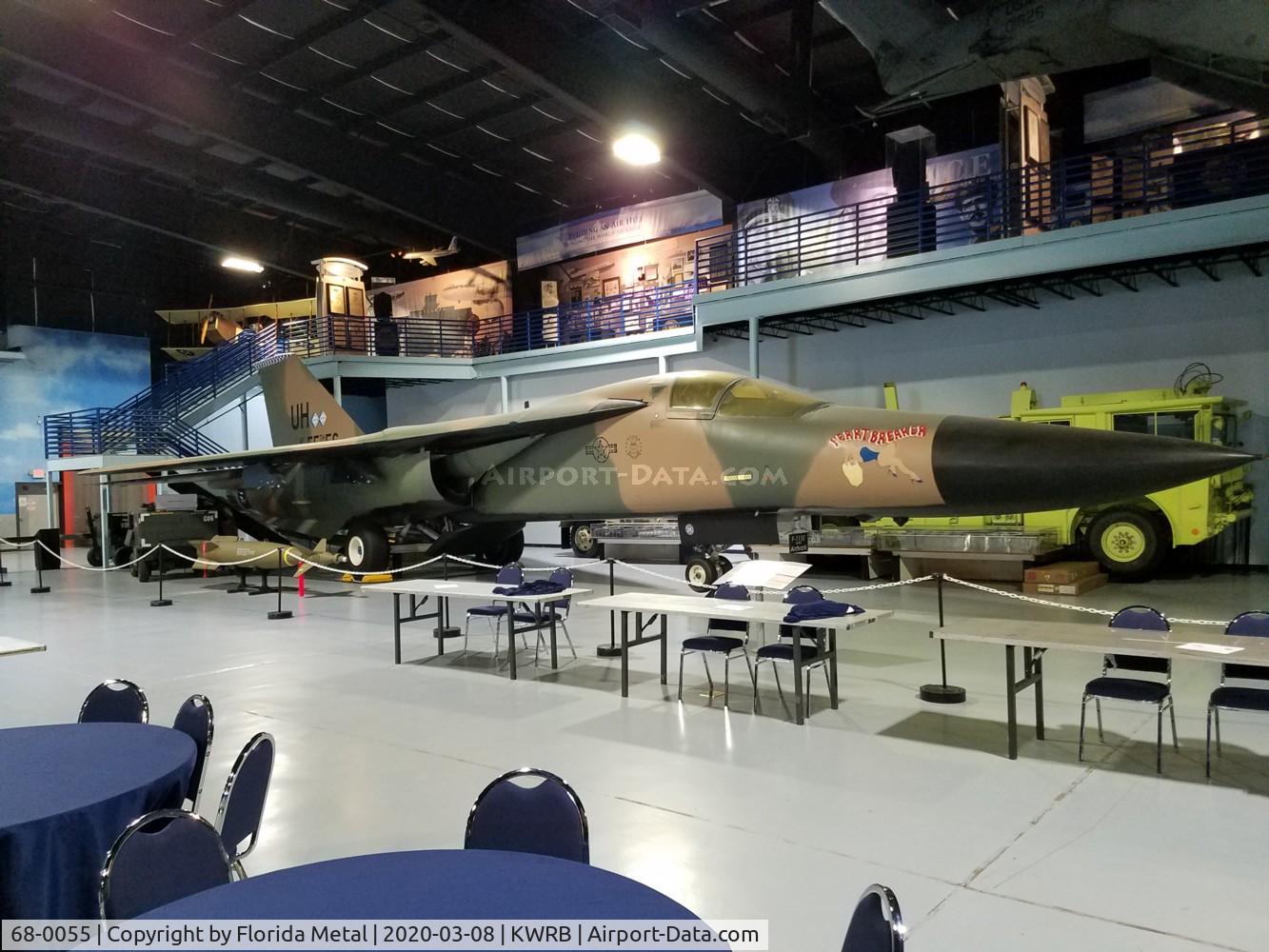 68-0055, 1968 General Dynamics F-111E Aardvark C/N A1-224, Warner Robins