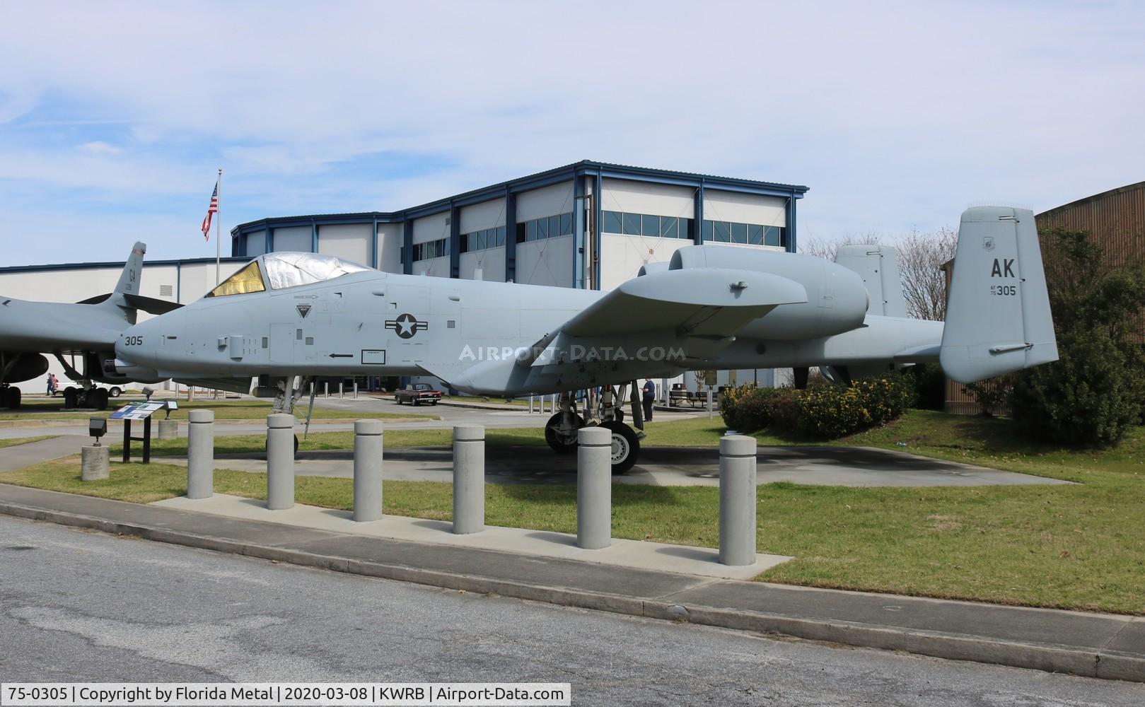 75-0305, 1975 Fairchild Republic A-10A Thunderbolt II C/N A10-0054, Warner Robins
