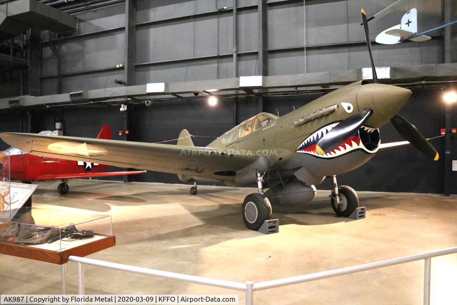 AK987, 1942 Curtiss P-40E Kittyhawk 1A C/N 18731, Air Force Museum 2020