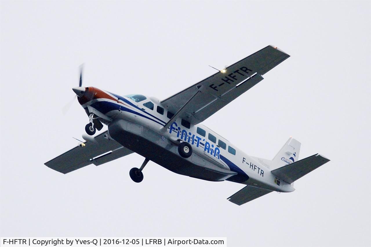 F-HFTR, 2008 Cessna 208B Grand Caravan C/N 208B-2041, Cessna 208B Grand Caravan, Take off rwy 25L, Brest-Bretagne Airport (LFRB-BES)