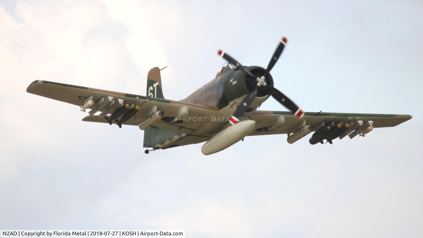 N2AD, 1947 Douglas AD-1 Skyraider C/N 09257/2085, Air Venture 2018