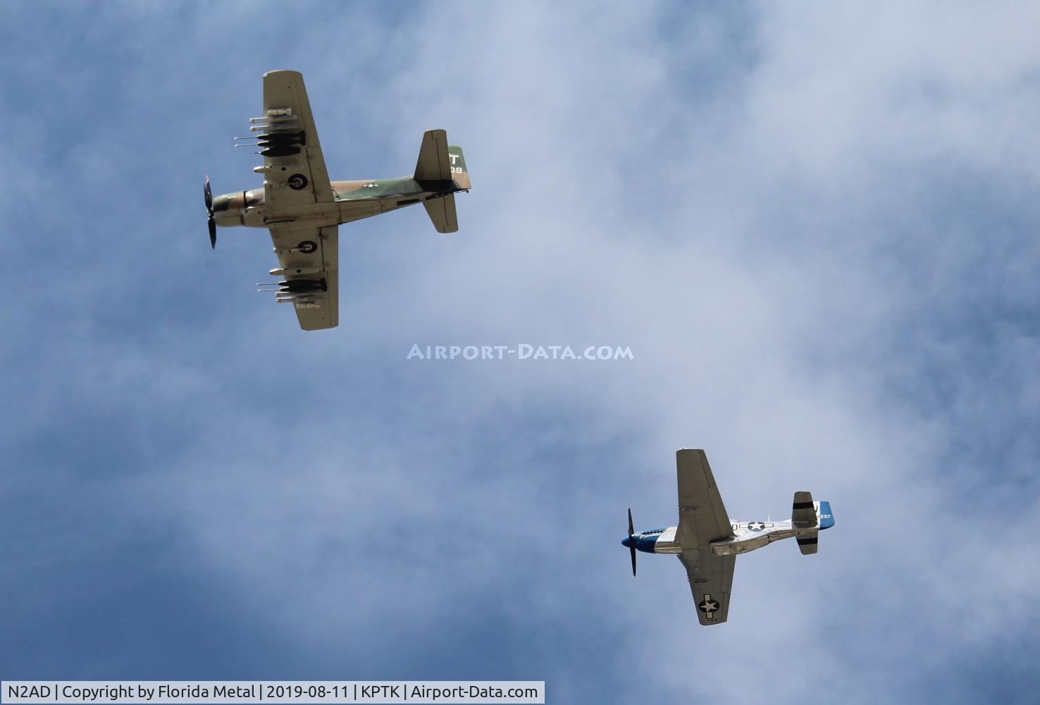 N2AD, 1947 Douglas AD-1 Skyraider C/N 09257/2085, Pontiac 2019
