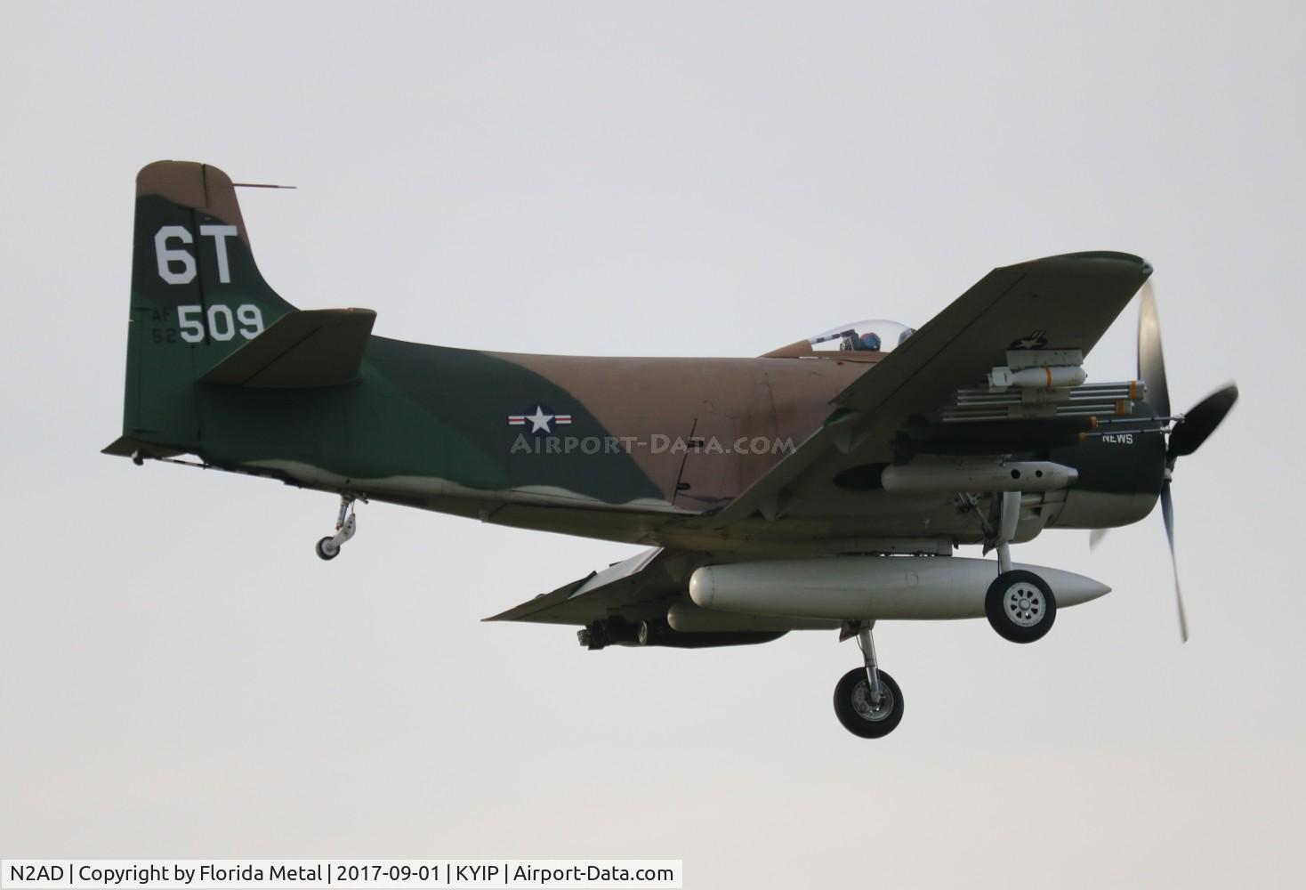 N2AD, 1947 Douglas AD-1 Skyraider C/N 09257/2085, TOM 2017