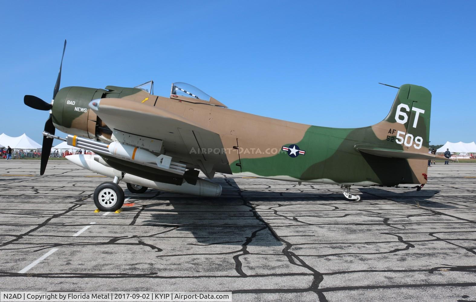 N2AD, 1947 Douglas AD-1 Skyraider C/N 09257/2085, TOM 2017