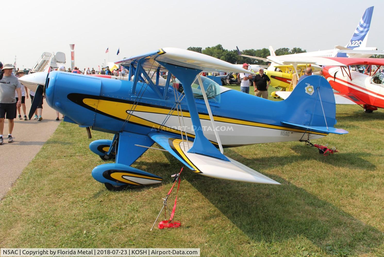 N5AC, 1973 EAA Acrosport P-8 C/N 2, Air Venture 2018