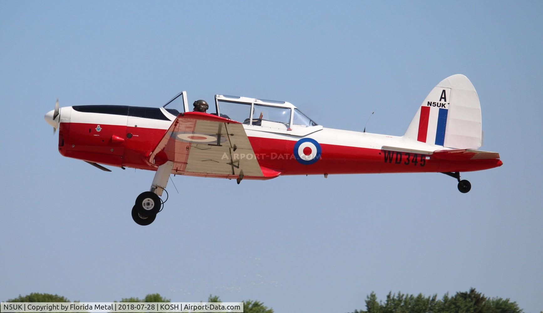 N5UK, 1952 De Havilland DHC-1 Chipmunk T.10 C/N C1/0282, Air Venture 2018
