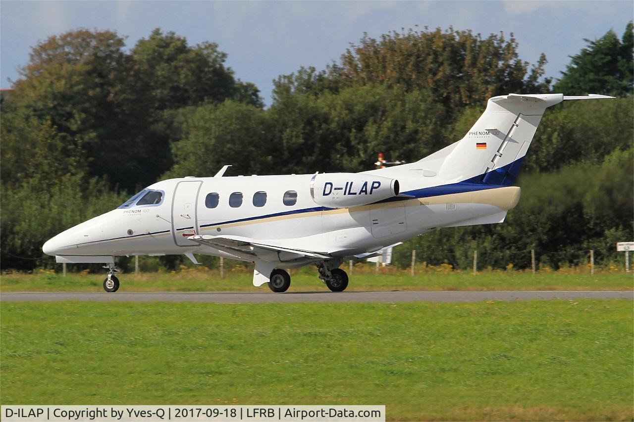 D-ILAP, 2012 Embraer EMB-500 Phenom 100 C/N 50000288, Embraer EMB-500 Phenom 100, Take off run rwy 25L, Brest-Bretagne airport (LFRB-BES)