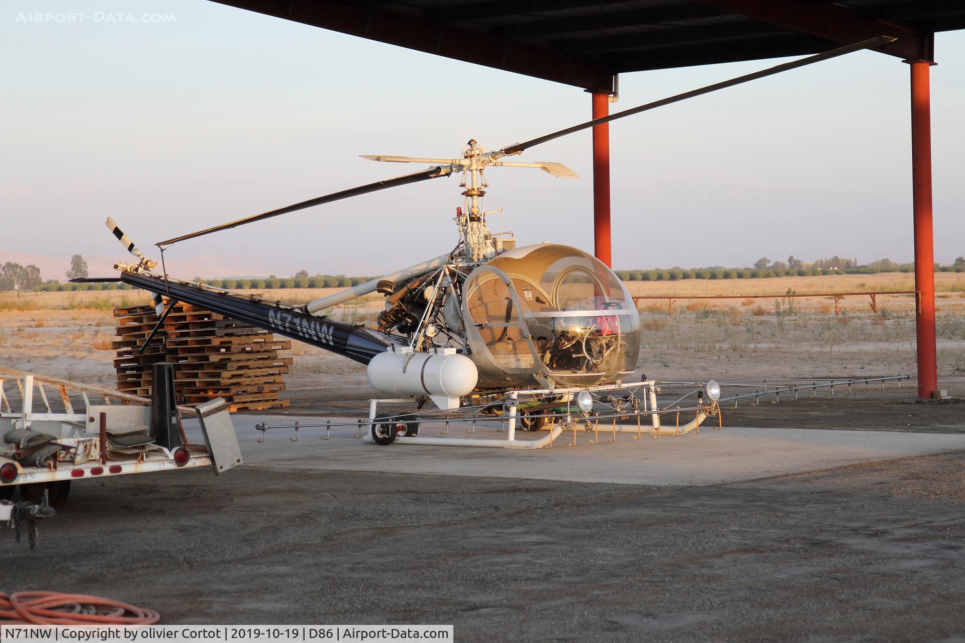 N71NW, 1962 Hiller OH-23D Raven C/N 1315, oct 2019