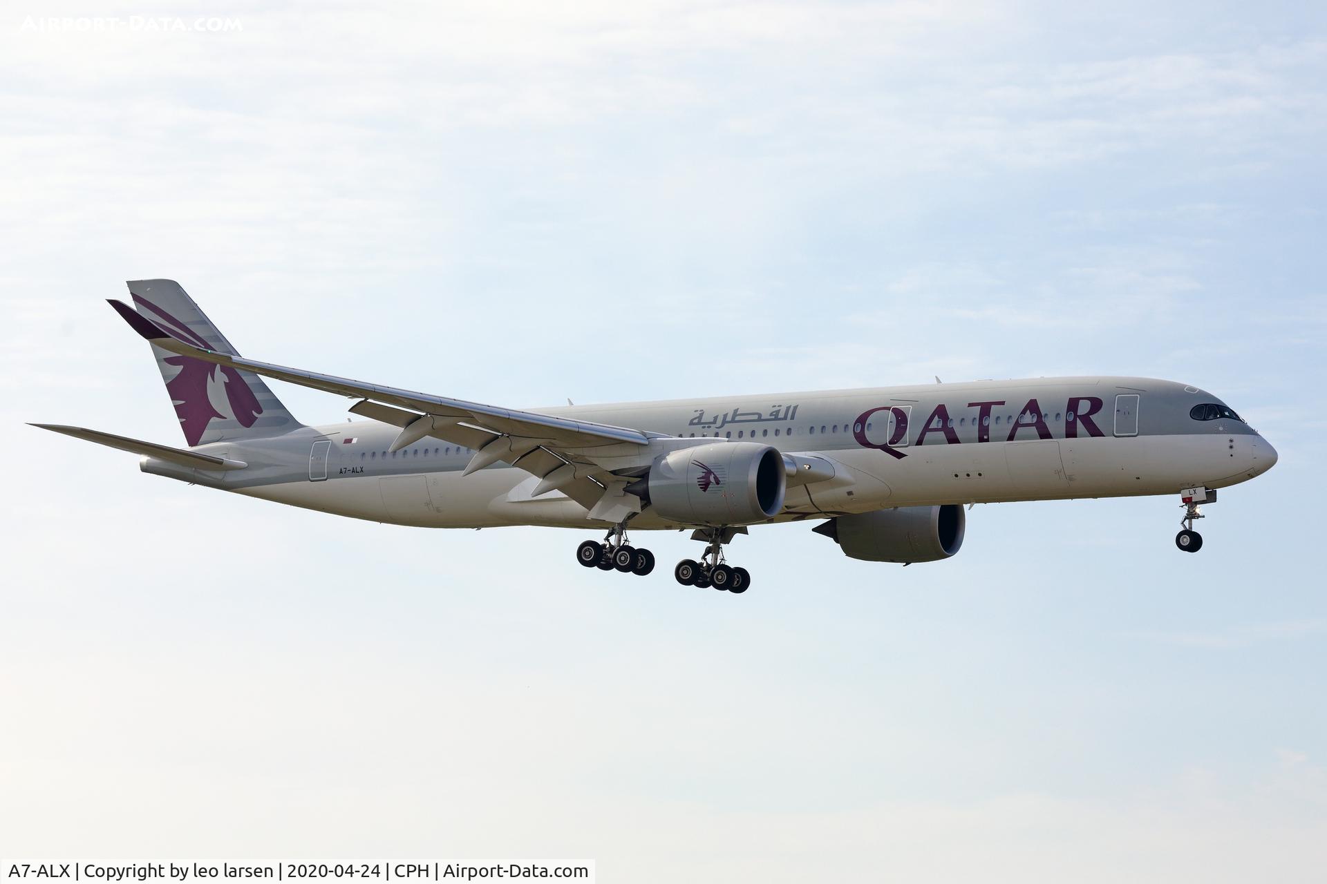 A7-ALX, 2018 Airbus A350-941 C/N 126, Copenhagen 24.4.2020