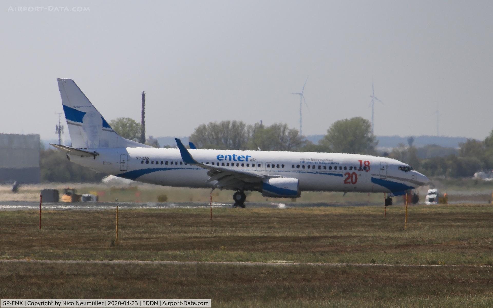 SP-ENX, 2001 Boeing 737-8Q8 C/N 30627, ENTER AIR B737 in EDDN/NUE