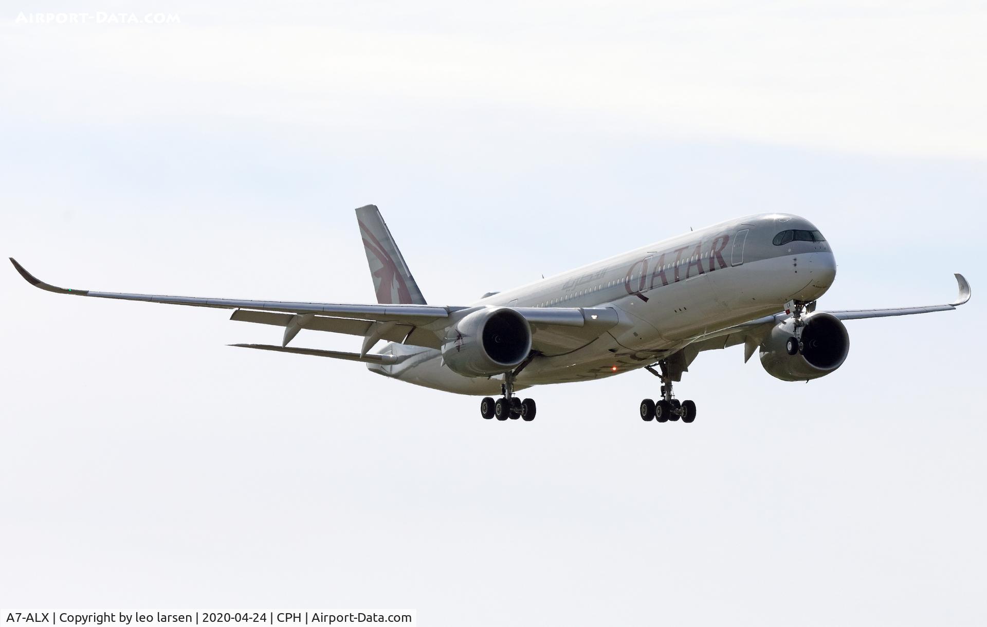 A7-ALX, 2018 Airbus A350-941 C/N 126, Copenhagen 24.4.2020