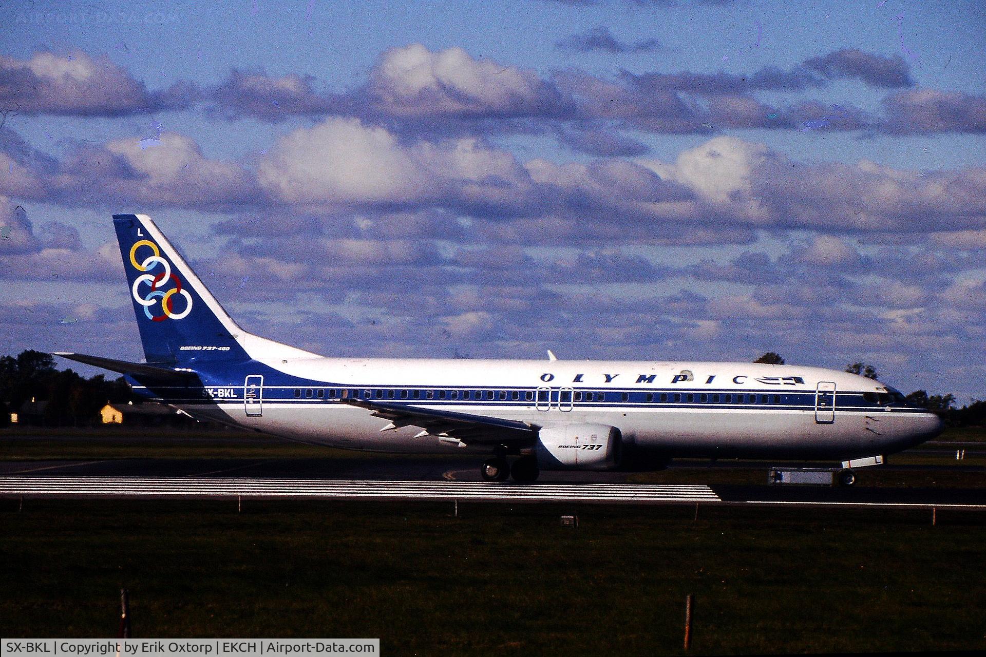 SX-BKL, 1990 Boeing 737-4Y0 C/N 24915/2055, SX-BKL taking off rw 04R
Scanned slide
