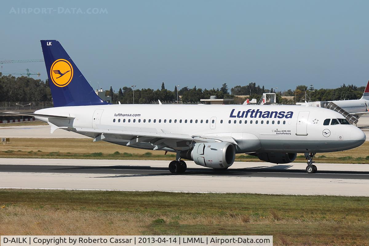 D-AILK, 1997 Airbus A319-114 C/N 679, Runway 13