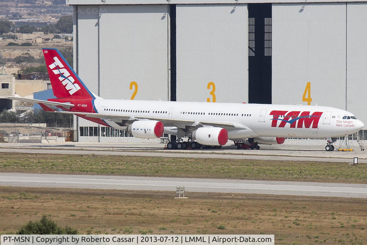 PT-MSN, 2003 Airbus A340-541 C/N 445, LTM Apron