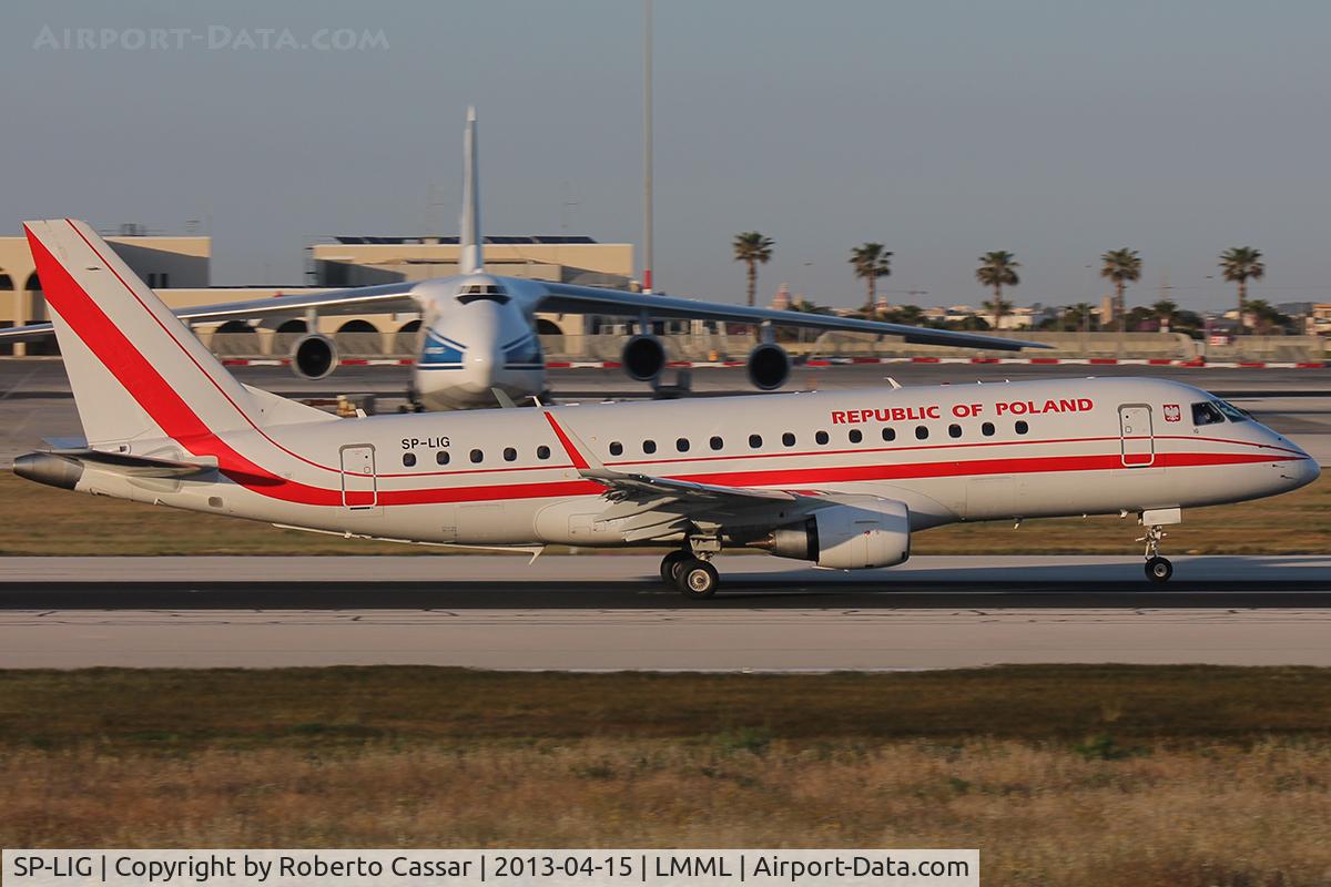 SP-LIG, 2009 Embraer 175LR (ERJ-170-200LR) C/N 17000283, Runway 13