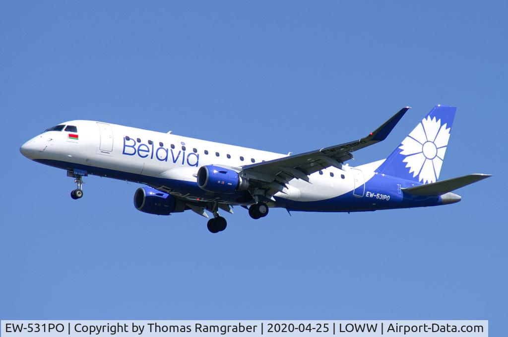 EW-531PO, 2019 Embraer 175LR (ERJ-170-200LR) C/N 17000782, Belavia Embraer Emb-175LR