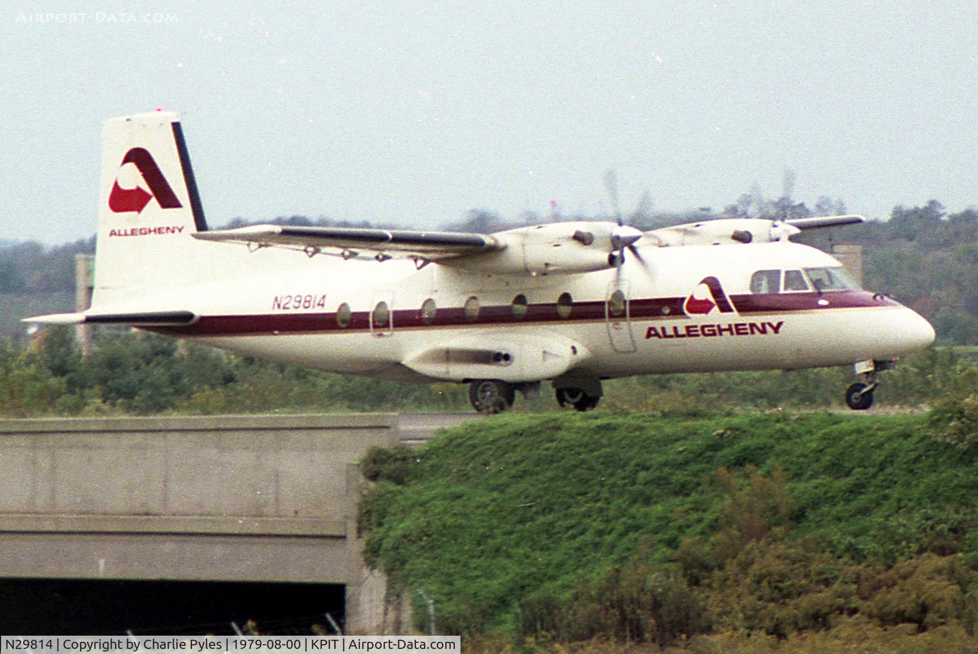 N29814, 1973 Nord 262 Mohawk 298 C/N 99, Flown by Ransome Airlines/Allegheny Commuter