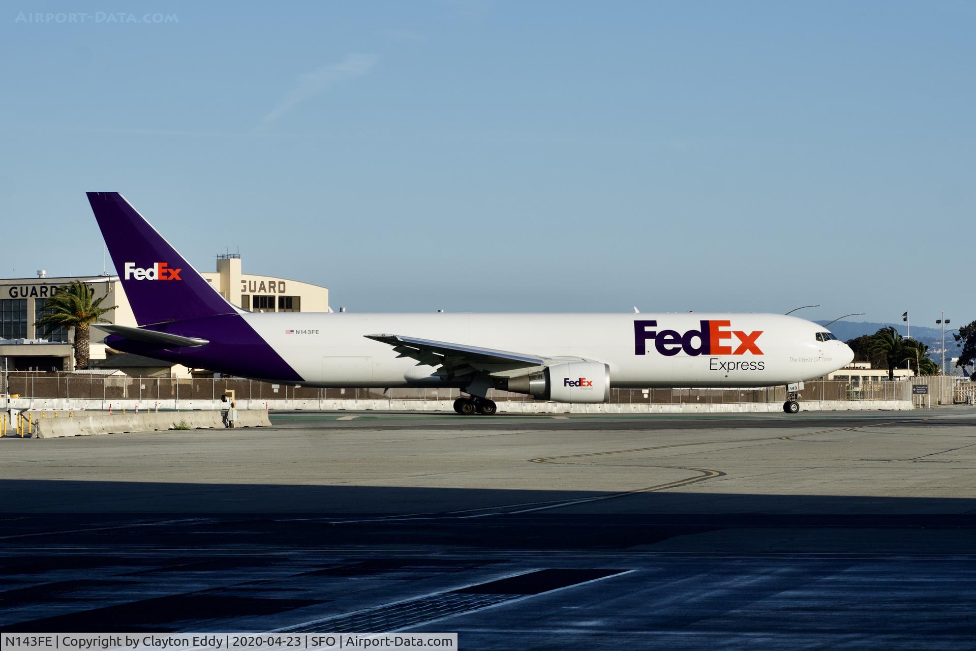N143FE, 2016 Boeing 767-3S2ERF C/N 62497, SFO 2020.