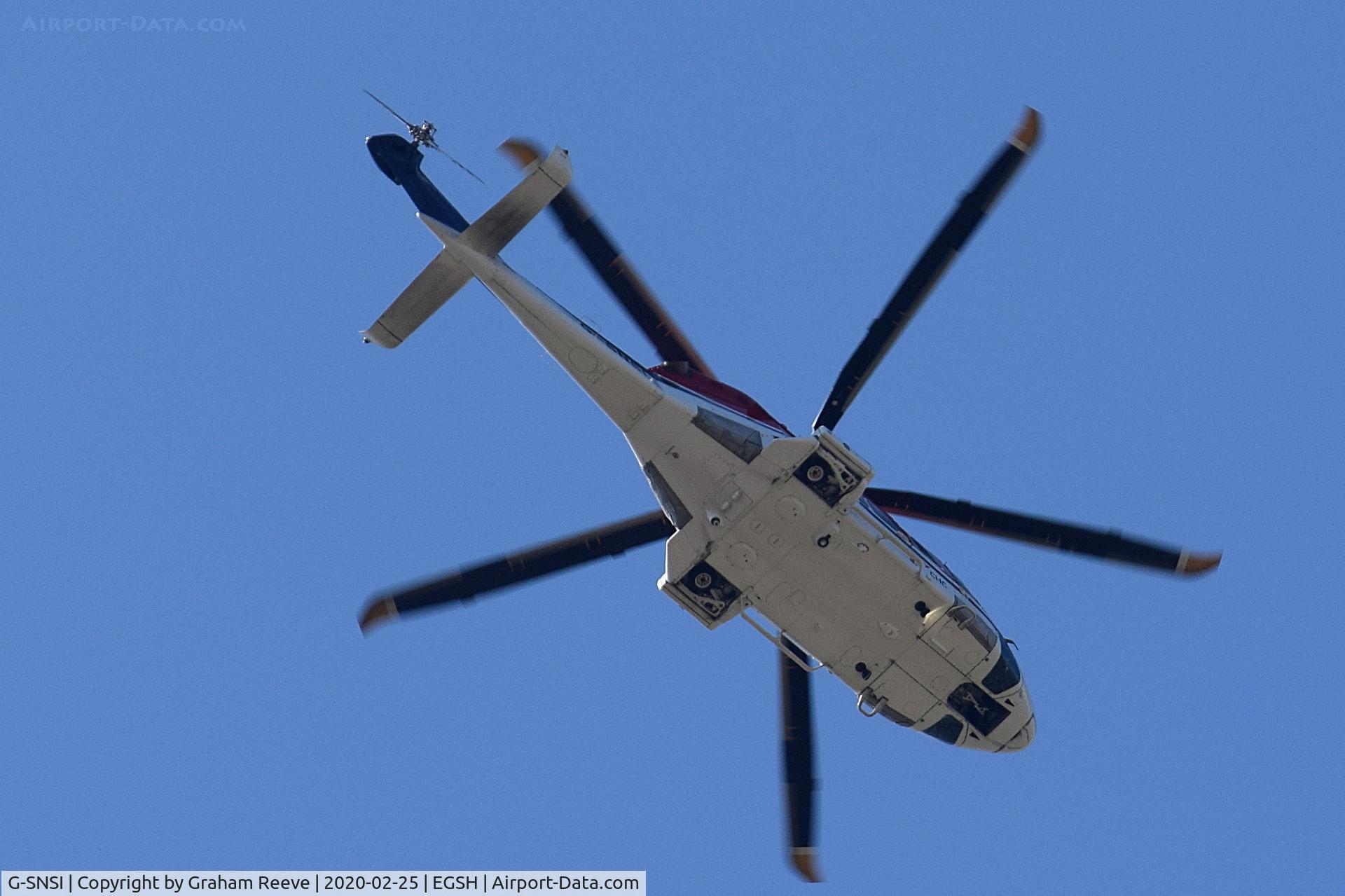 G-SNSI, 2013 AgustaWestland AW-139 C/N 31479, Overhead Spixworth,