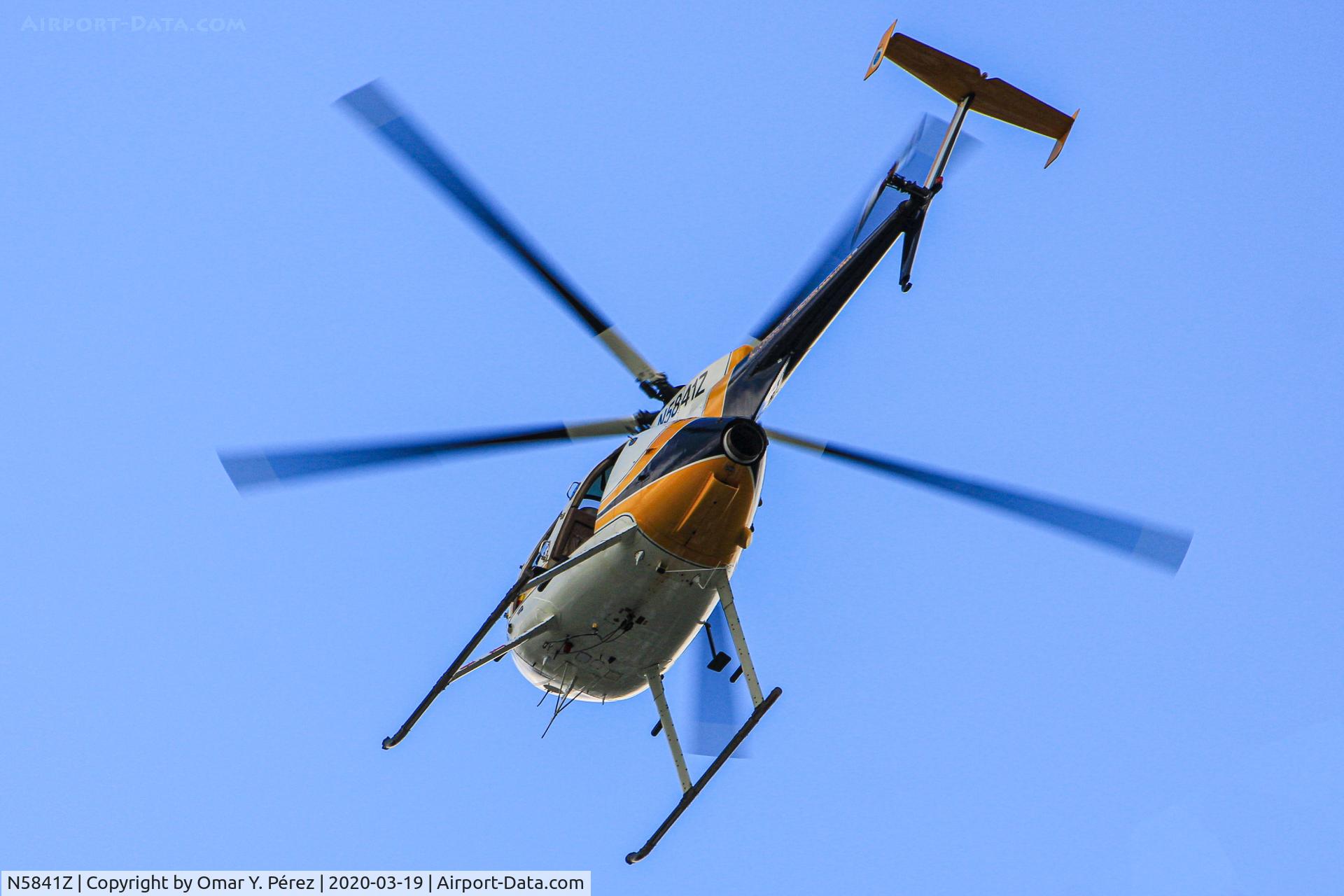 N5841Z, 1999 MD Helicopters 369FF C/N 0135FF, MD-500, overheading to my home...