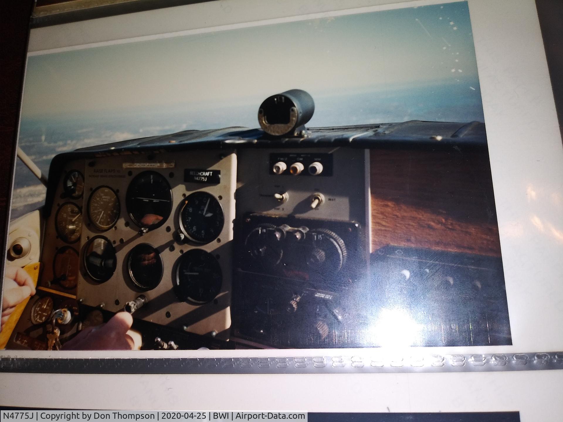 N4775J, 1967 Beech A23-19 C/N MB-213, Cockpit of my Uncle Earl's plane. He took me flying as a teenager and got me interested in general aviation.