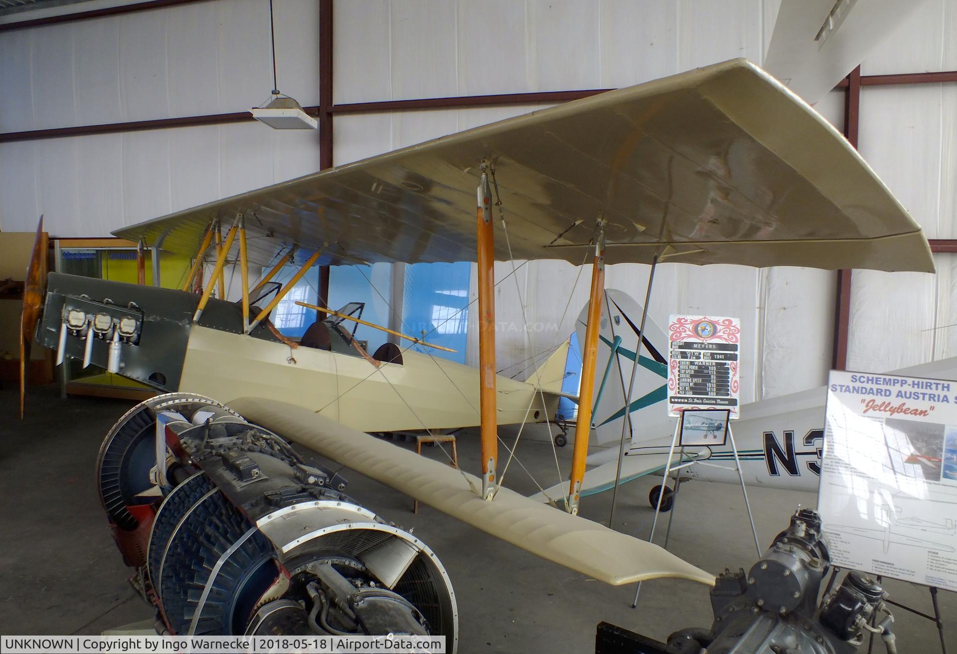 UNKNOWN, 1979 Pietenpol / St. Croix / Willie Aerial C/N unknown, Pietenpol Air Camper, converted to St. Croix/Willie Aerial as a Curiss JN-4 look-alike (by C. Trevene and R. Moore) at the Greater St. Louis Air and Space Museum, Cahokia Il