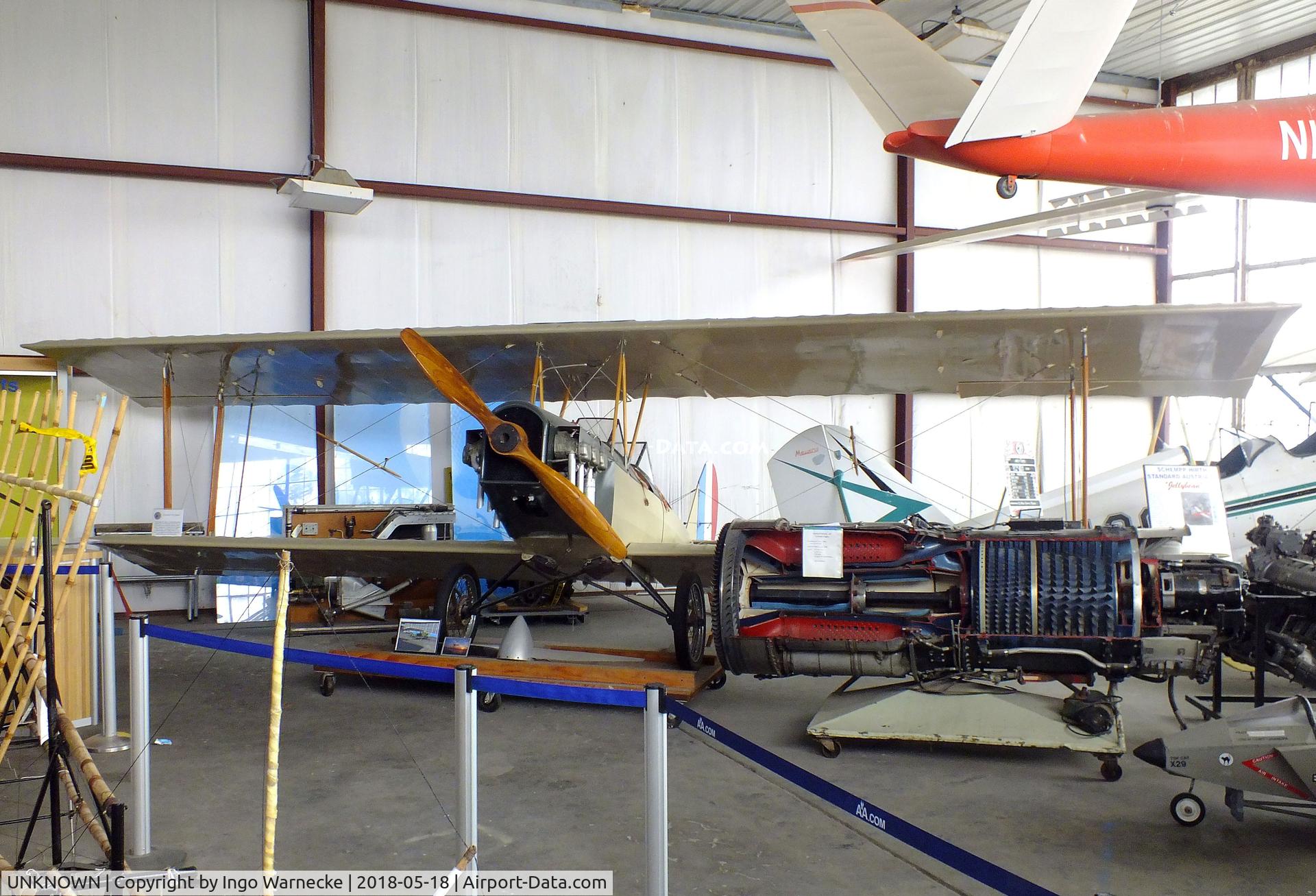 UNKNOWN, 1979 Pietenpol / St. Croix / Willie Aerial C/N unknown, Pietenpol Air Camper, converted to St. Croix/Willie Aerial as a Curiss JN-4 look-alike (by C. Trevene and R. Moore) at the Greater St. Louis Air and Space Museum, Cahokia Il