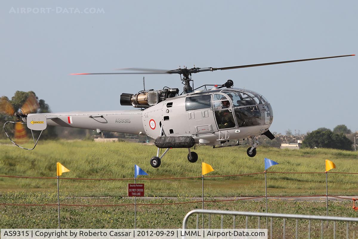 AS9315, Aerospatiale SA-316B Alouette III C/N 2288, Malta International Airshow 2012