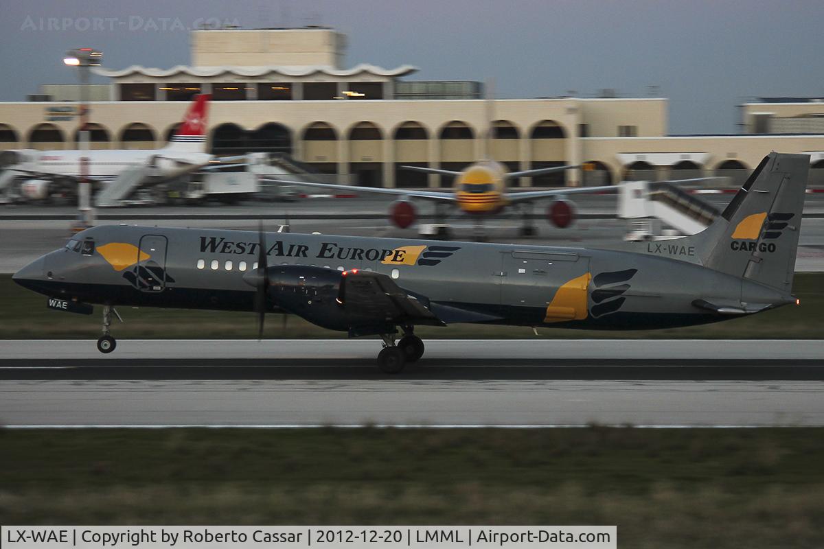 LX-WAE, 1991 British Aerospace ATP C/N 2037, Runway 31