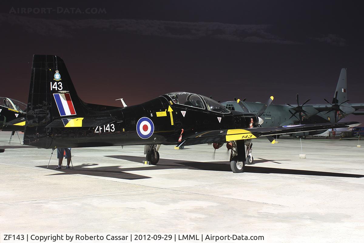 ZF143, 1988 Short S-312 Tucano T1 C/N S009/T9, Malta International Airshow 2012
