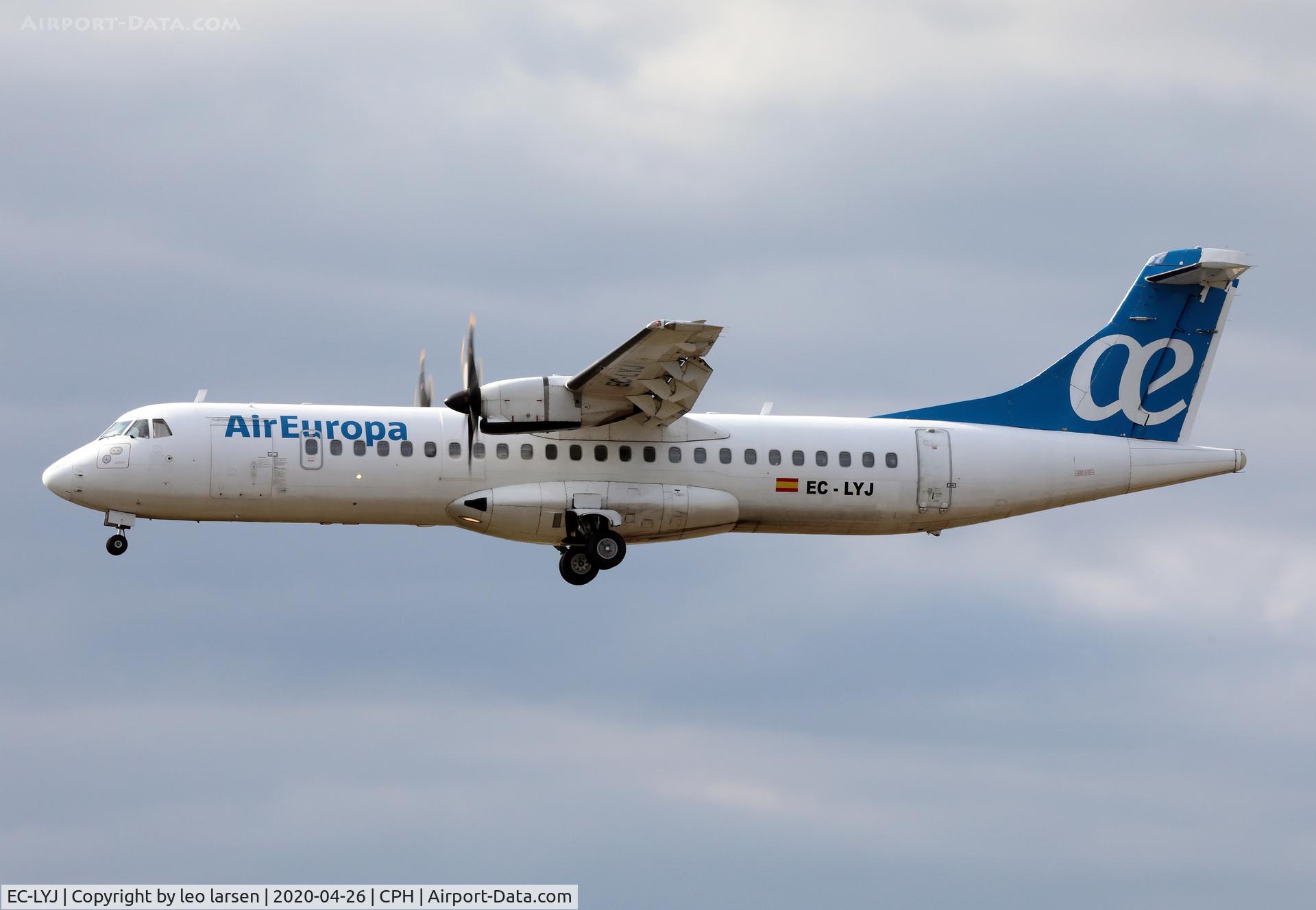 EC-LYJ, 1995 ATR 72-212A C/N 468, Copenhagen 26.4.2020