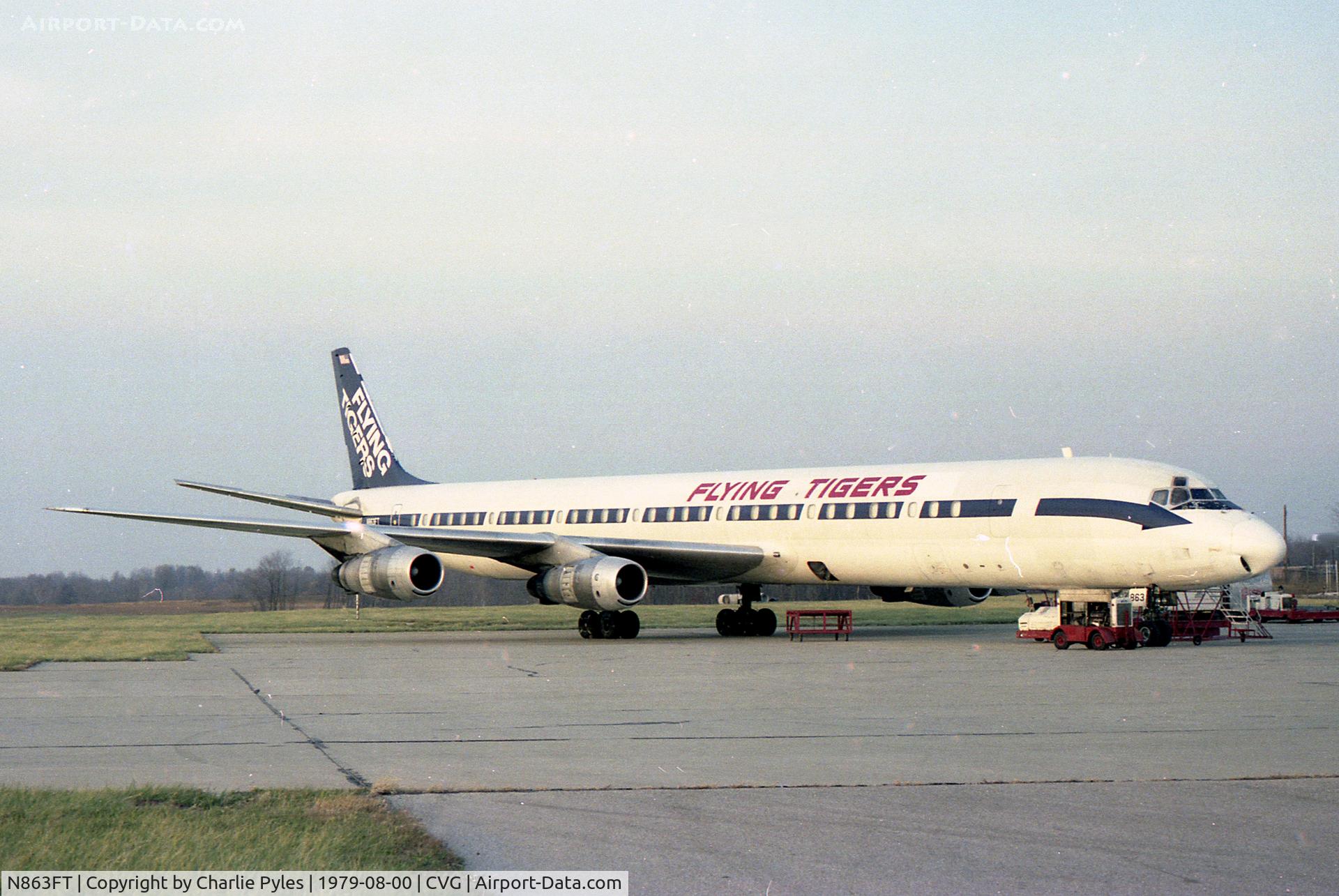 N863FT, 1968 Douglas DC-8-61CF C/N 45949, All white livery