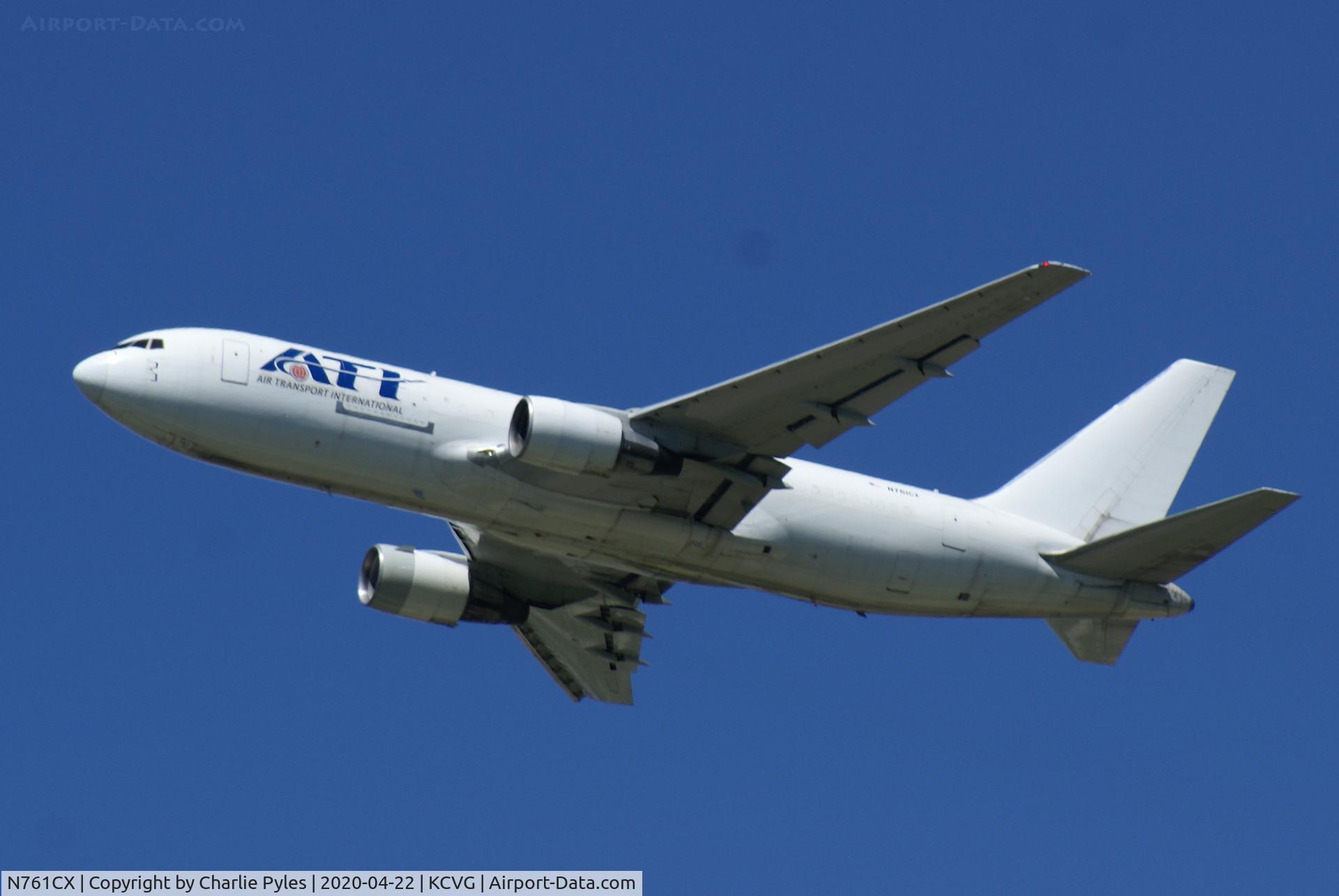 N761CX, 1985 Boeing 767-223(SF) C/N 22318, Off Runway 27