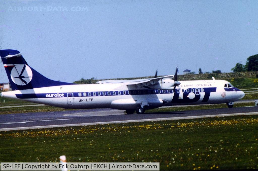 SP-LFF, 1994 ATR 72-201 C/N 402, SP-LFF in CPH.
Scanned slide