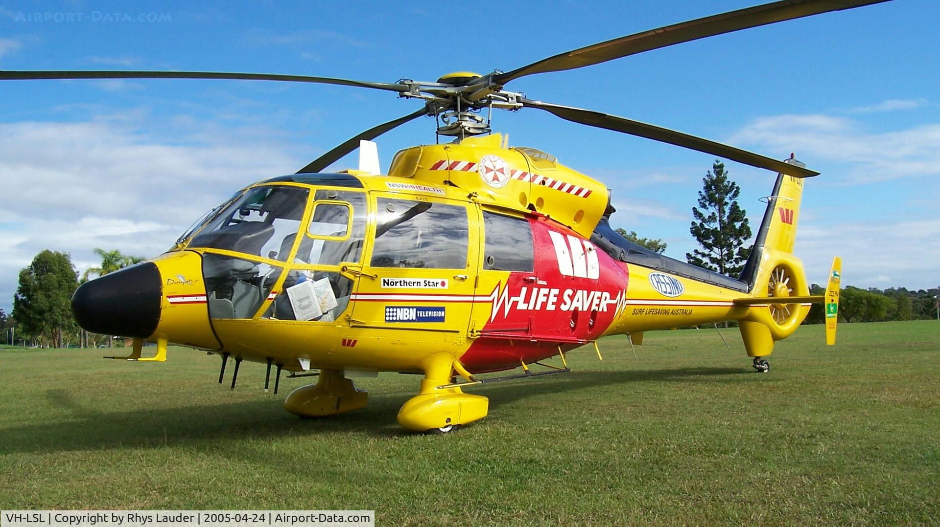 VH-LSL, 1980 Aérospatiale SA-365C-1 Dauphin 2 C/N 5057, Prince Charles Hospital Brisbane