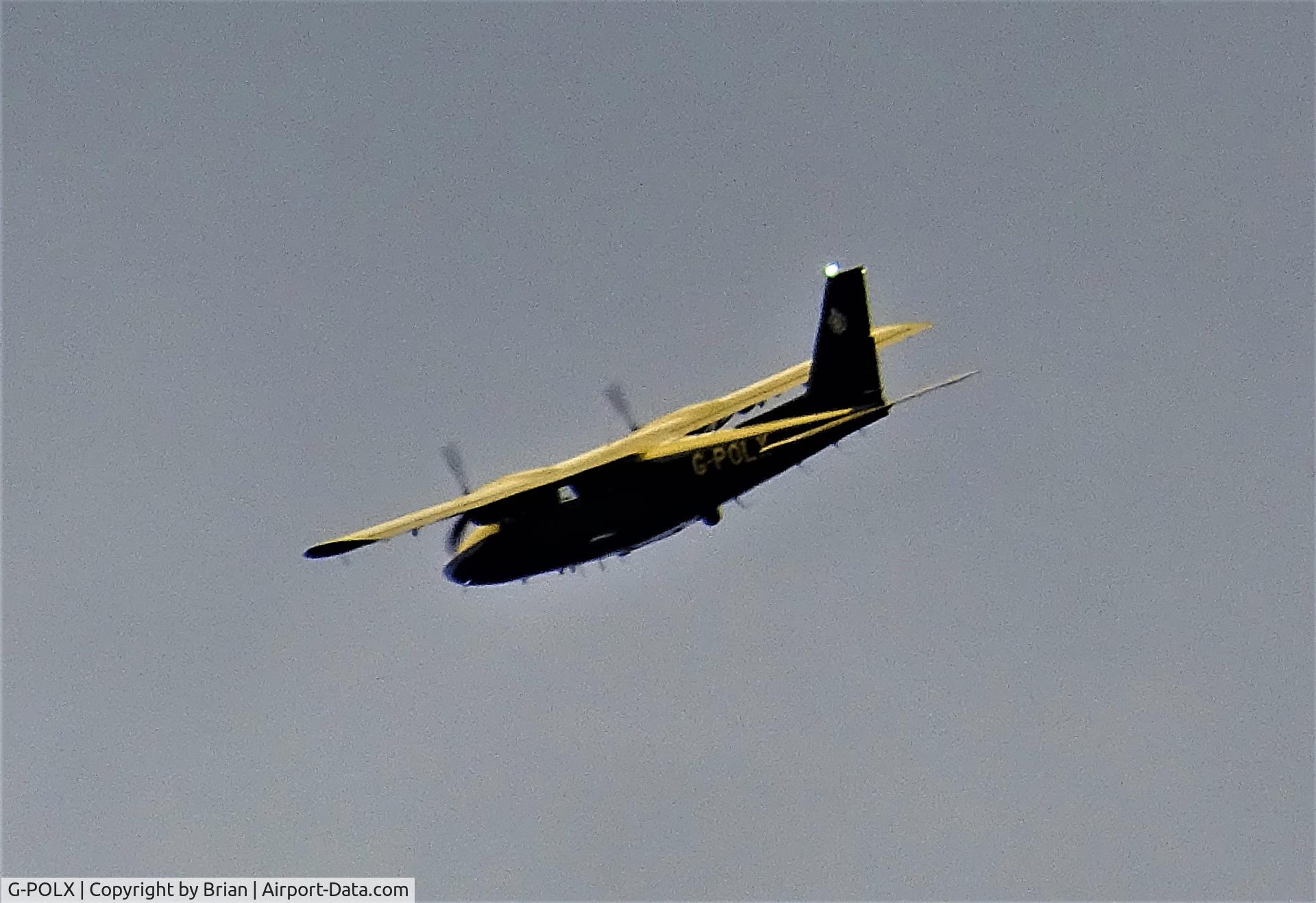 G-POLX, 2016 Vulcanair P-68R Victor C/N 496/R, Over north Bury, did several circuits before southerly route