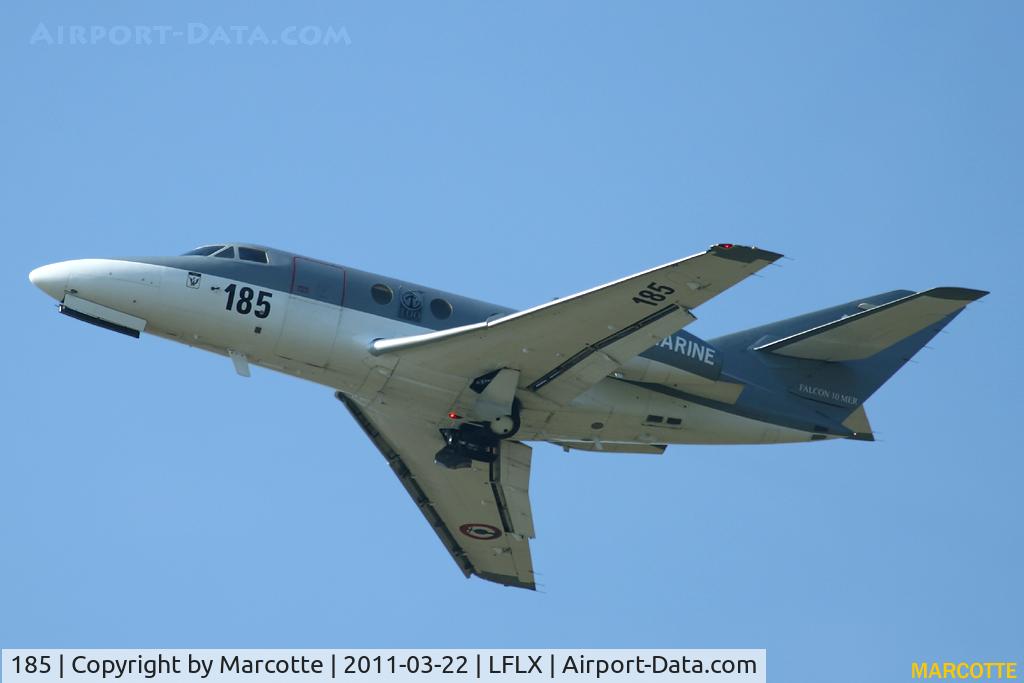 185, Dassault Falcon 10MER C/N 185, Touch & go.