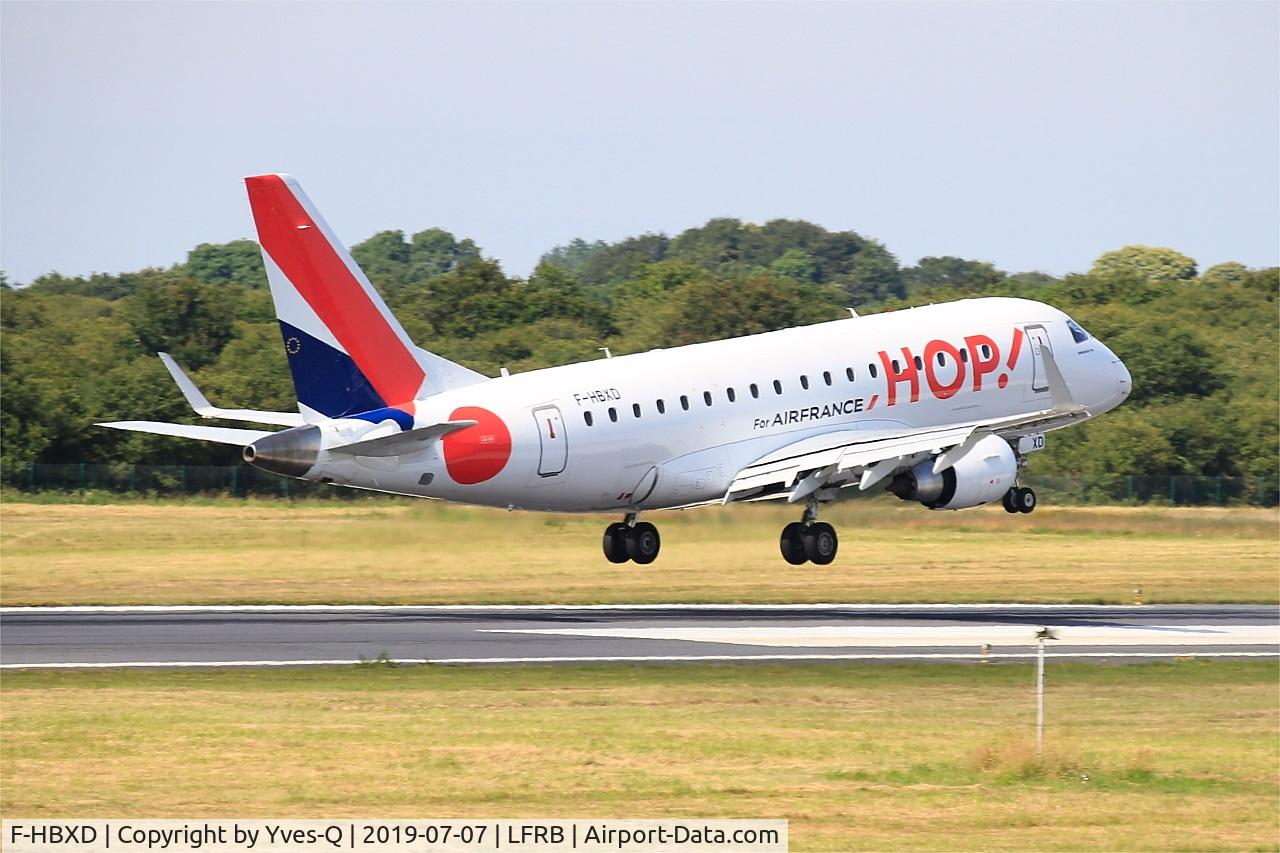 F-HBXD, 2009 Embraer 170ST (ERJ-170-100ST) C/N 17000281, Embraer 170ST, Landing rwy 07R, Brest-Bretagne airport (LFRB-BES)