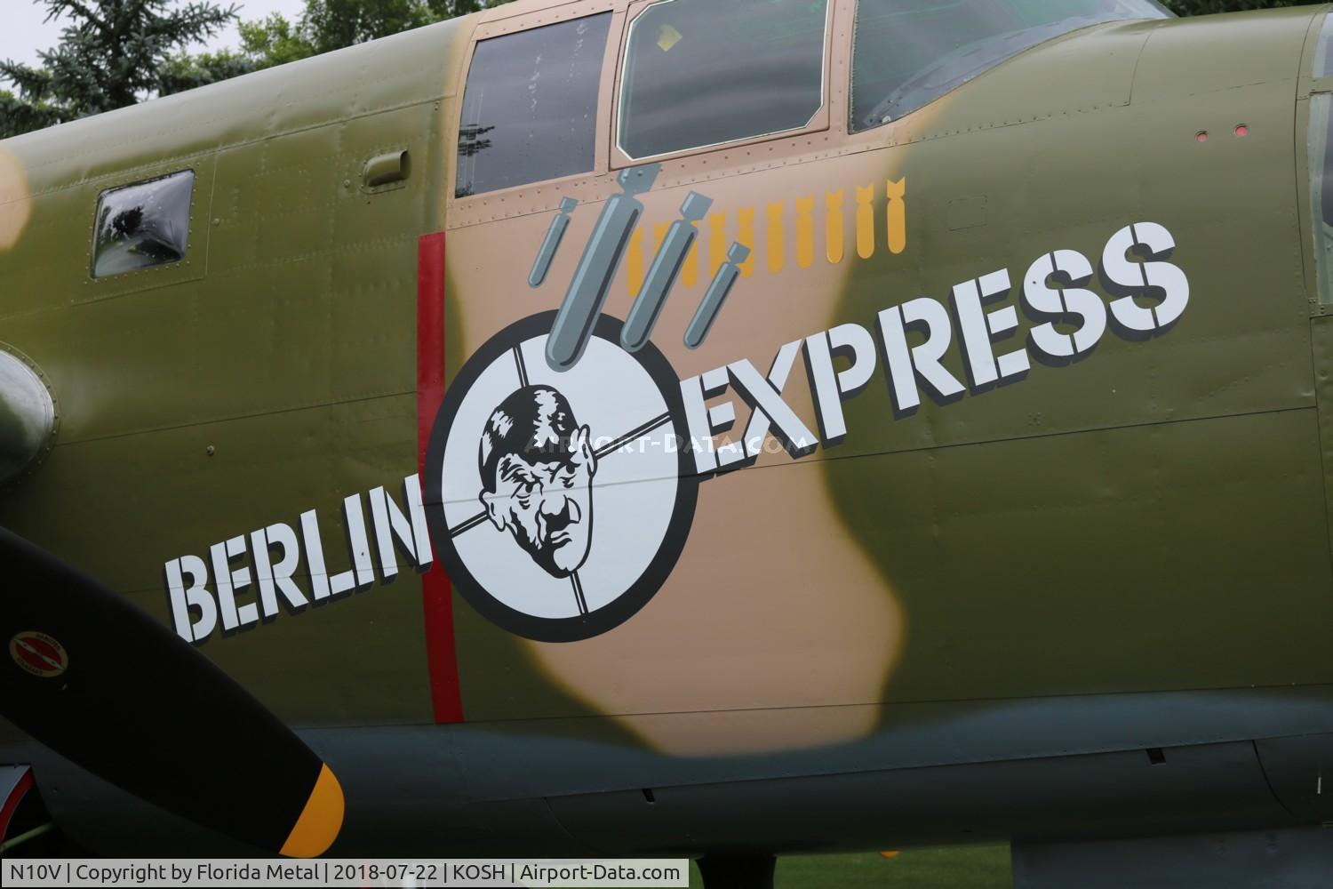 N10V, 1943 North American B-25H Mitchell C/N 98-21433, air Venture 2018