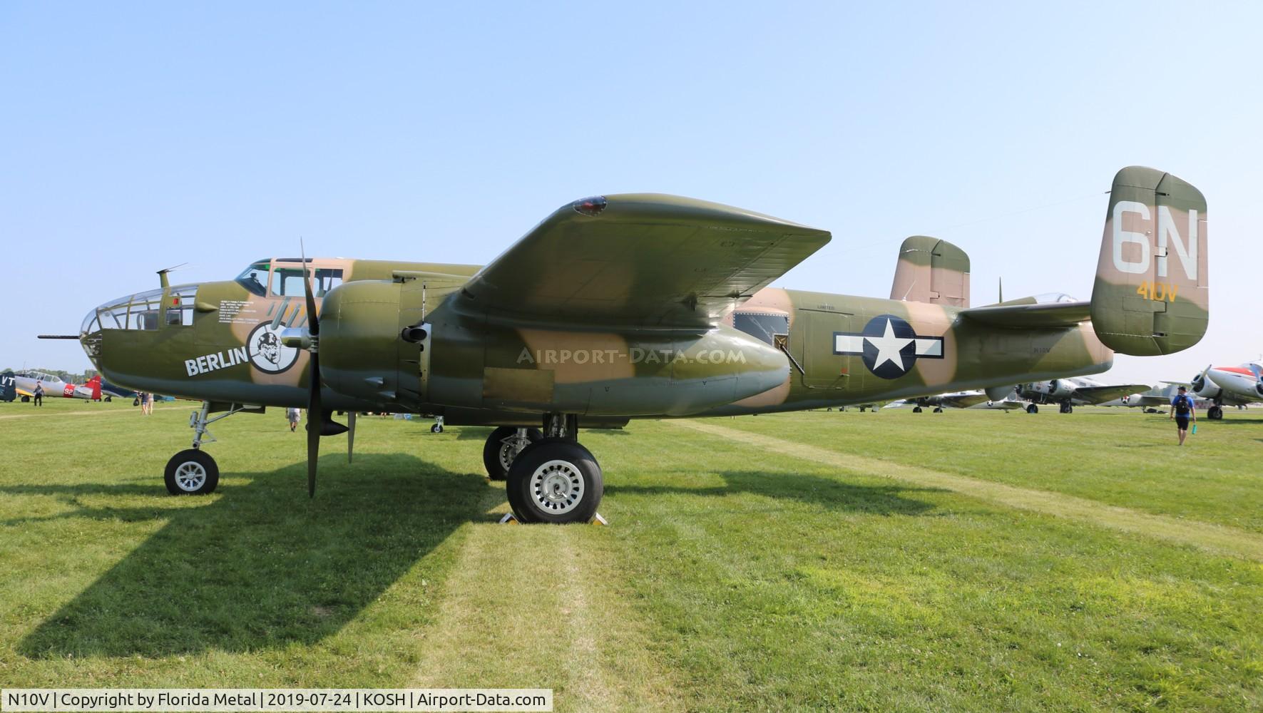 N10V, 1943 North American B-25H Mitchell C/N 98-21433, Air Venture 2019
