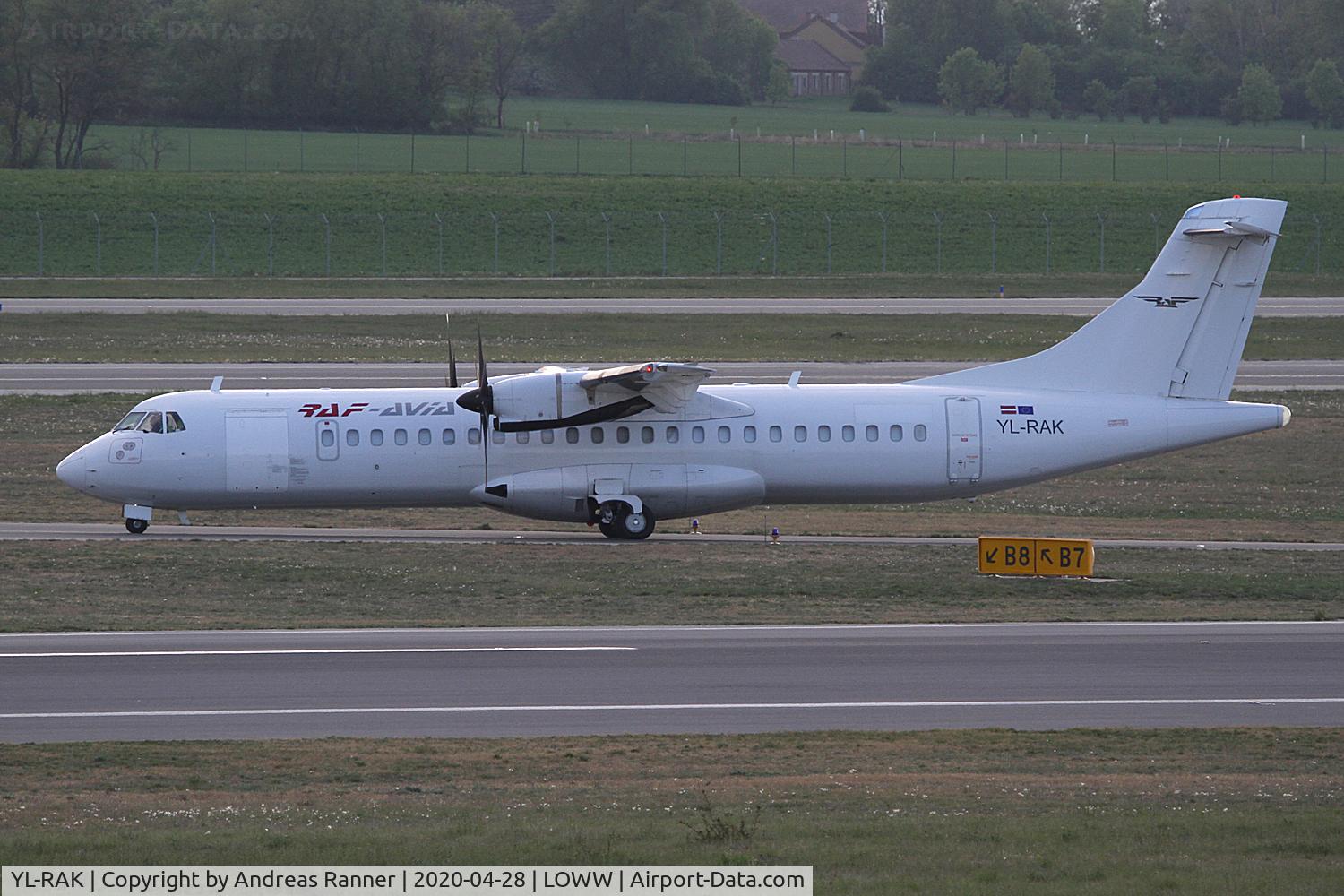 YL-RAK, 1997 ATR 72-212A C/N 499, RAF-Avia ATR 72