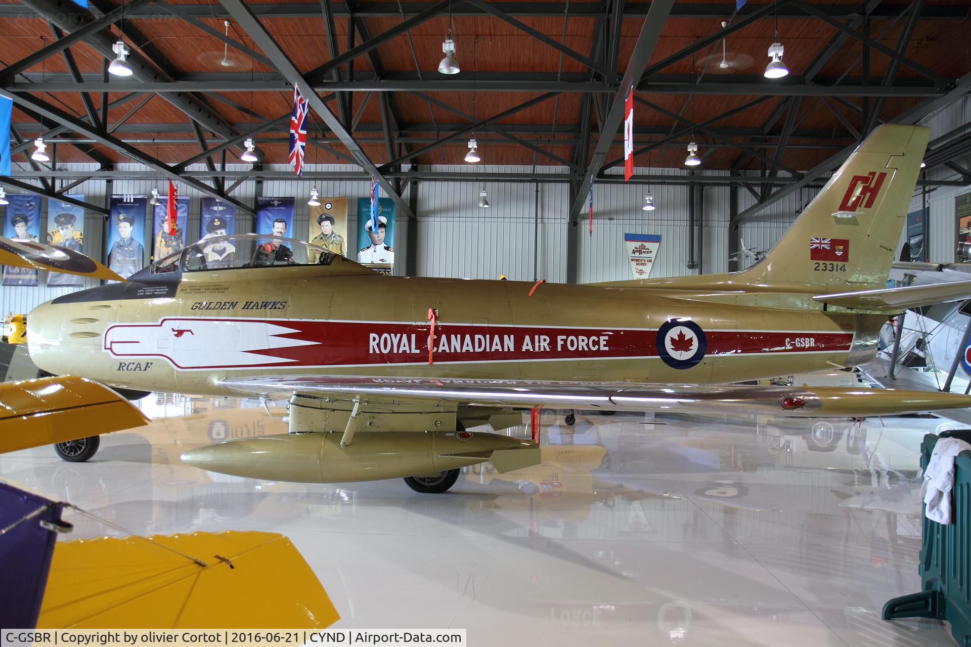 C-GSBR, 1954 Canadair CL-13 Sabre 5 C/N 1104, vintage wings of Canada